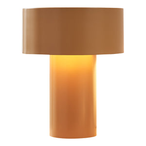 Lámpara de mesa Kömn metal 37x30x30 cm marrón [lux.pro]