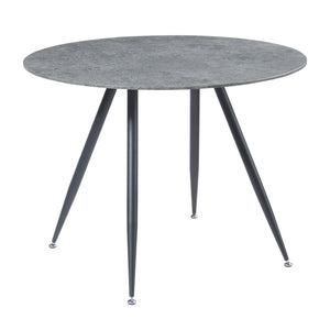 Grupo de comedor Fitjar de 5 piezas aspecto hormigón/gris oscuro [en.casa]