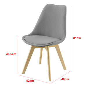 Set de 2 sillas Fredrikstad 97x42 cm en varios colores en.casa