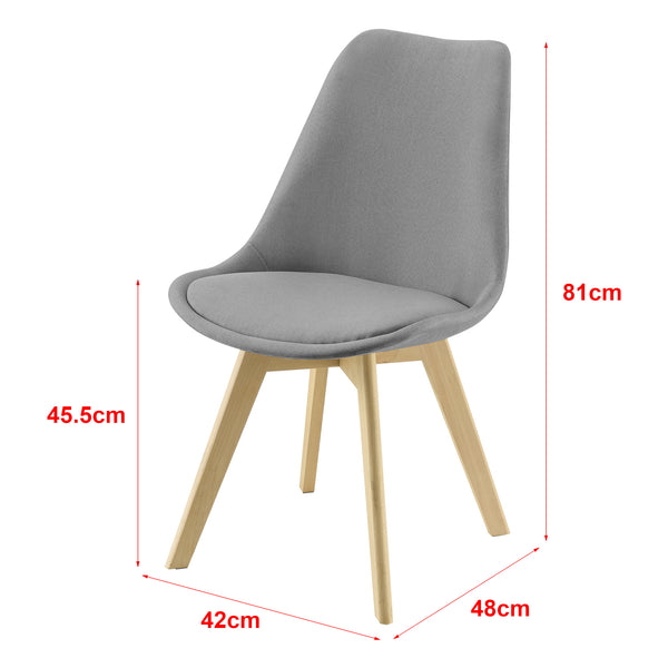Set de 2 sillas Fredrikstad 97x42 cm en varios colores en.casa