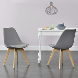Set de 2 sillas Fredrikstad 97x42 cm en varios colores en.casa