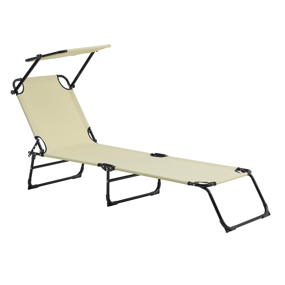 Juego de 2 tumbonas Lomeda plegables con techo en varios colores [casa.pro] - premiumXL