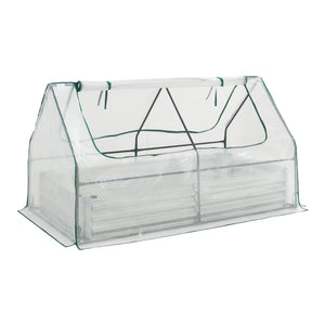 Huerto elevado con invernadero Balsorano 186x96x98 cm [en.casa]