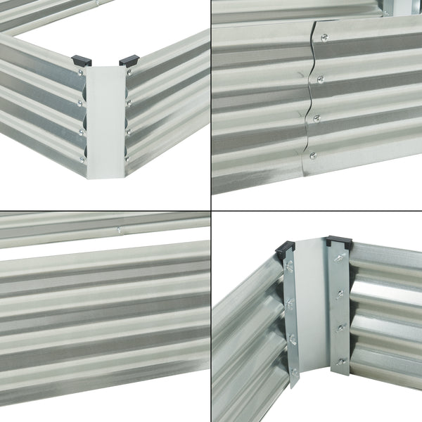 Huerto elevado con invernadero Balsorano 186x96x98 cm [en.casa]