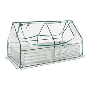 Huerto elevado con invernadero Balsorano 186x96x98 cm [en.casa]