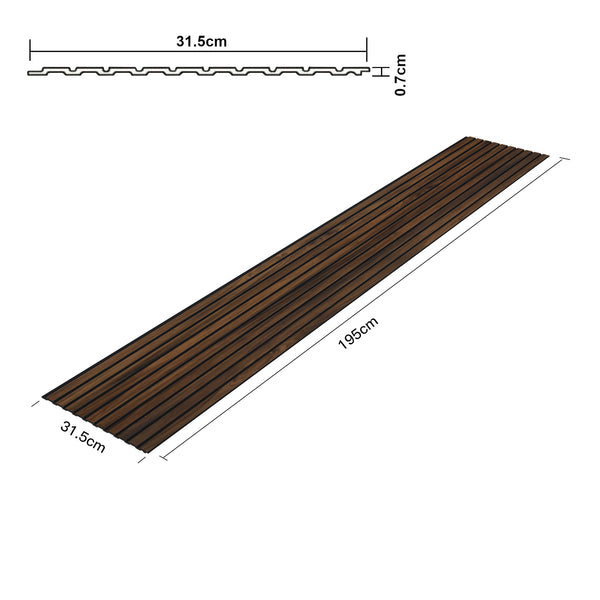 Set de paneles de pared 3D Boxtel + Bronckhorst 195x31,5 cm [NEU.HOLZ]