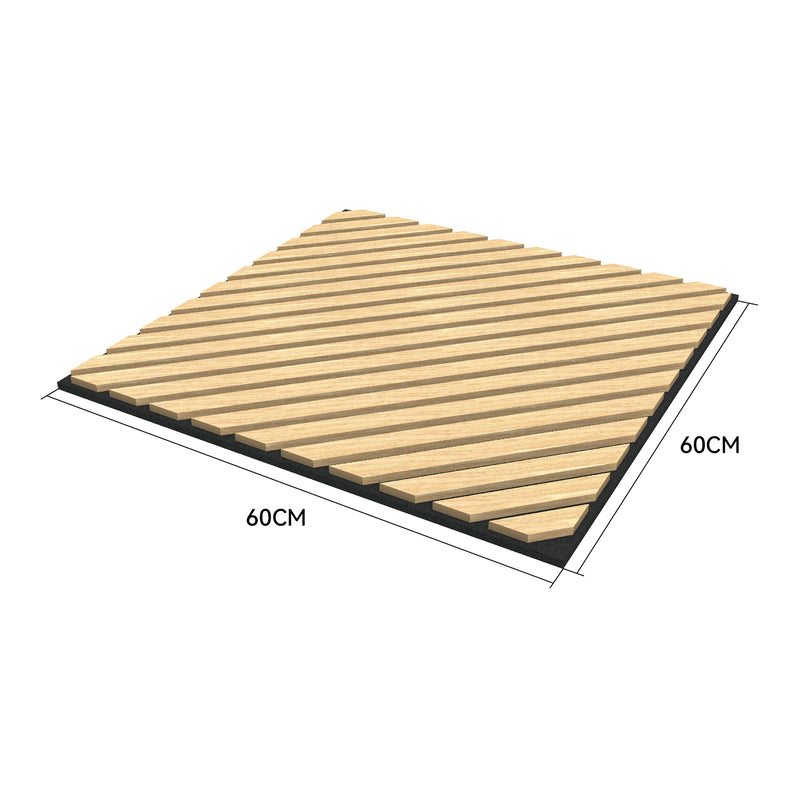 Esquema acotado Set de 4/8/12/16 paneles acústicos Vang 3D  lamas - [NEU.HOLZ]
