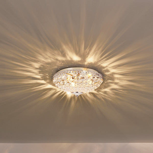 Lámpara de techo Cristales artísticos Lydia Ø40cm [lux.pro]