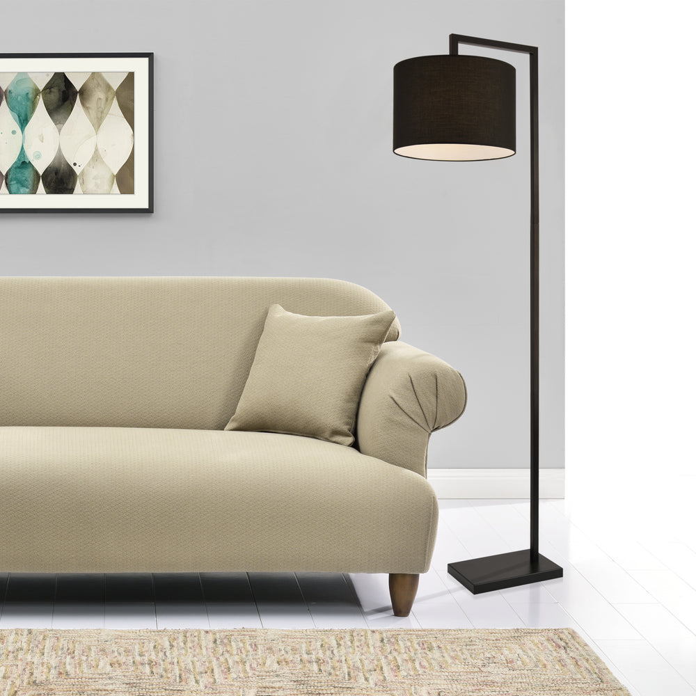 Lámpara de pie Düsseldorf 161 cm E27 Máx. 60W Negro lux.pro