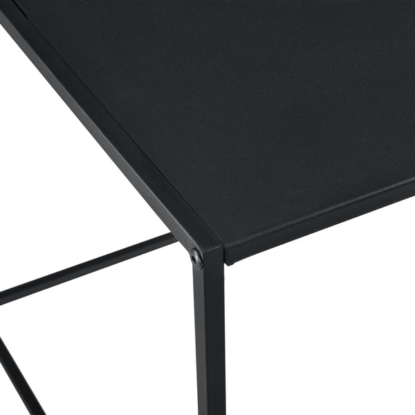 Mesa consola metal negro en varios tamaños [en.casa]