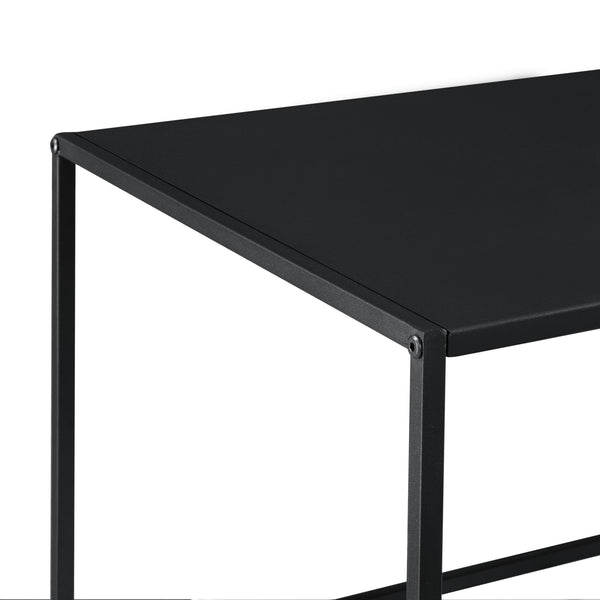 Mesa consola metal negro en varios tamaños [en.casa]