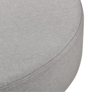 Mesa de centro Nelson Ø 60 cm Tapizado Gris/Negro en.casa