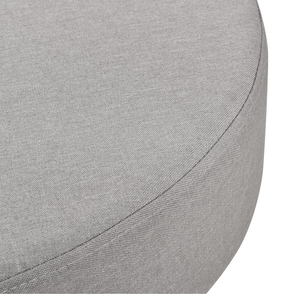 Mesa de centro Nelson Ø 60 cm Tapizado Gris/Negro en.casa