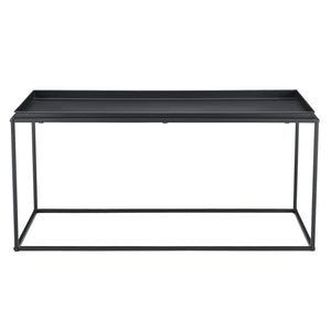 Mesa de centro Nyker 47x100x50 cm Diseño industrial Negro en.casa