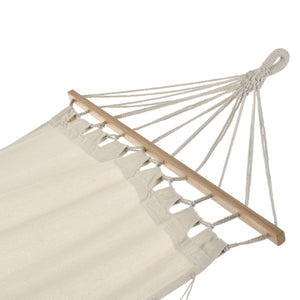 Hamaca Corinto 200x80 cm Máx. 150 kg para interior y exterior Crema casa.pro