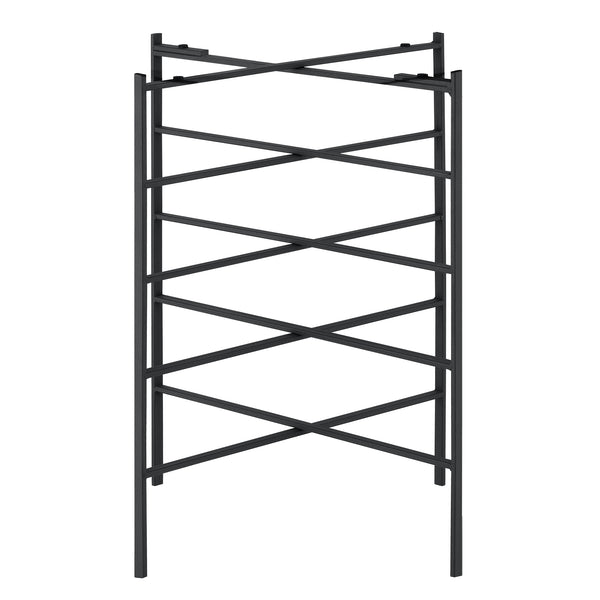 Mesa auxiliar Wiltz 40x40x53 cm Metal Negro en.casa