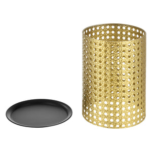 Mesa auxiliar Theux juego de 2 negro/dorado en.casa