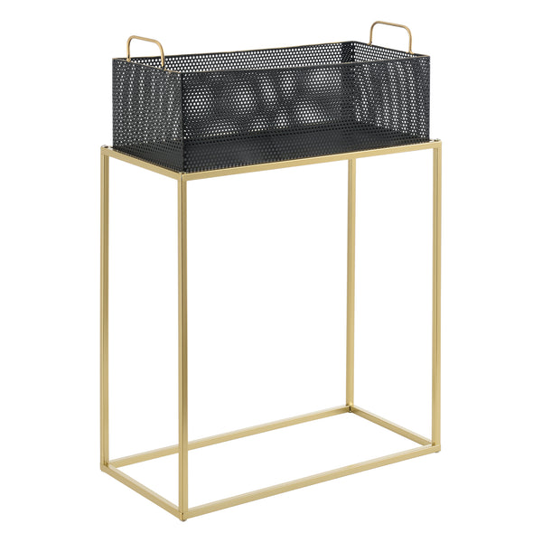 Soporte para plantas Jurbise juego de 2 piezas color latón/negro en.casa