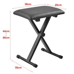 Soporte para teclado con taburete Ajustable en altura Plegable