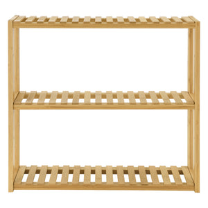 Estantería de bambú Örnsköldsvik 60x15x54cm Madera natural [en.casa]