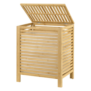 Cesto de ropa de bambú Skövde [en.casa]