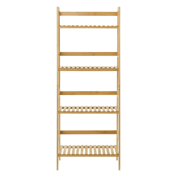 Estantería de escalera de bambú Vinje 48x32x123cm [en.casa]