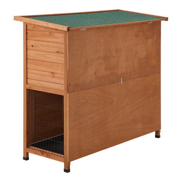 Casa de conejos Falkenau Recinto para animales pequeños 104x122x50cm Madera de abeto [en.casa]