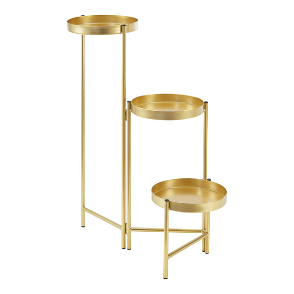 Soporte para flores Kallo color latón [en.casa]