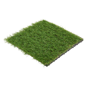 Baldosas de césped artificial Wiesloch juego de 11 piezas 1m² [en.casa]