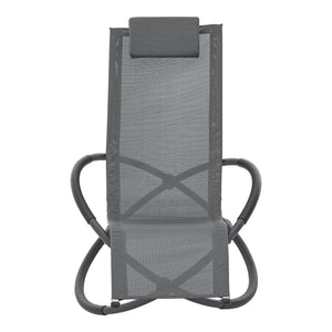 Tumbona columpio Pulsano 150 kg Gris oscuro [en.casa]