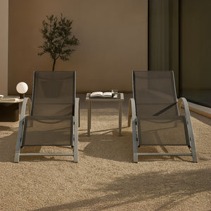 Conjunto de muebles de jardín Binetto 3 piezas [en.casa]