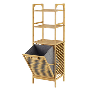 Estante para ropa de bambú Tidaholm 118x39,5x30,5cm [en.casa]
