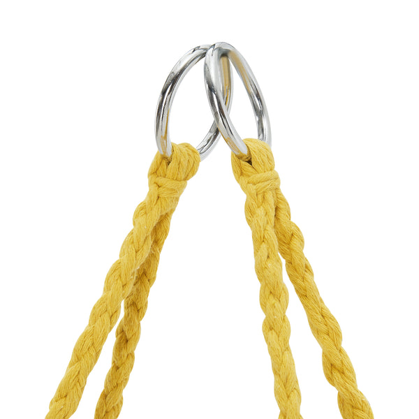 Silla colgante Jaina máx. 120 kg Amarillo [en.casa]