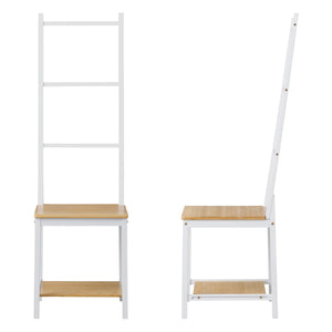 Mayordomo Juuka 133x40x42 cm Silla para ropa Bambú [en.casa]