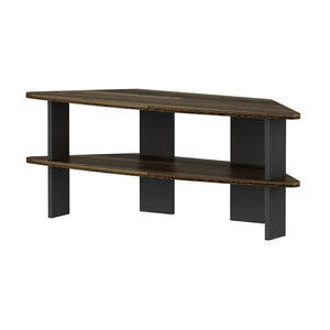 Mesa de televisión Fredensborg 45x116x40 cm aspecto madera reciclada / antracita [en.casa]
