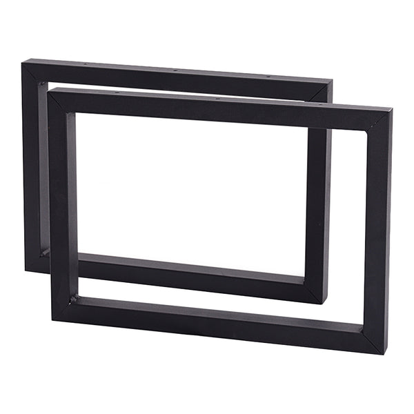Estructura de mesa Lunderskov juego de 2 acero 35x50cm negro [en.casa]