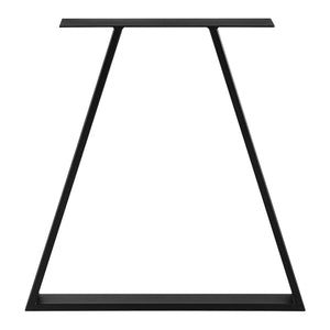 Estructura de mesa Lyngby juego de 2 acero 72x55cm negro [en.casa]
