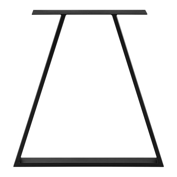 Estructura de mesa Lyngby juego de 2 acero 72x55cm negro [en.casa]