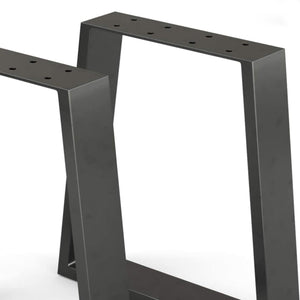 Estructura de mesa Marstal 42x40cm Negro [en.casa]