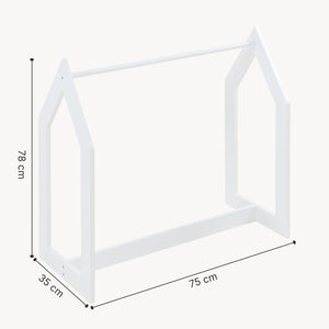 Perchero Værløse 78x75x35cm Blanco [en.casa]