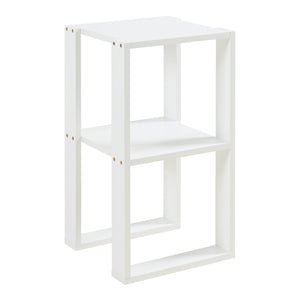 Mesa auxiliar Thyholm 55x30x30 cm Blanco [en.casa]