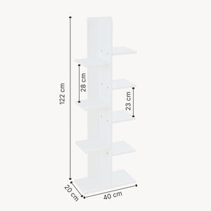 Estantería Rødekro Blanca [en.casa]