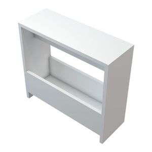 Mesa auxiliar Rødovre 60x55x20 cm Blanco [en.casa]