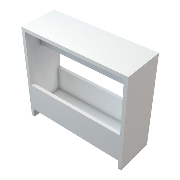 Mesa auxiliar Rødovre 60x55x20 cm Blanco [en.casa]