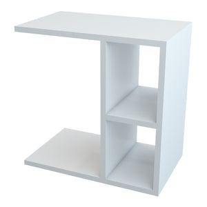 Mesa auxiliar Ravnsborg 50x50x30 cm Blanco [en.casa]