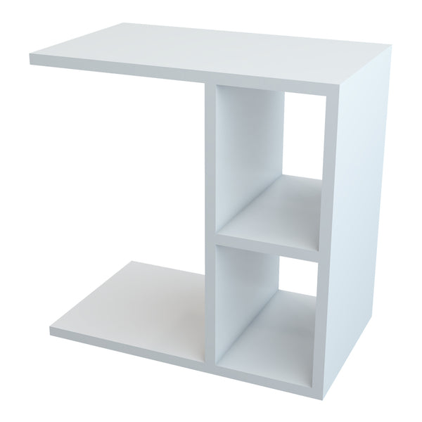 Mesa auxiliar Ravnsborg 50x50x30 cm Blanco [en.casa]