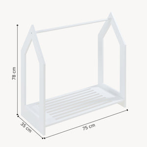 Perchero Langeskov 78x75x35cm Blanco [en.casa]