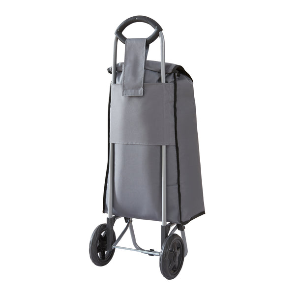 Carrito de compras Nørre Gris oscuro / Negro [en.casa]