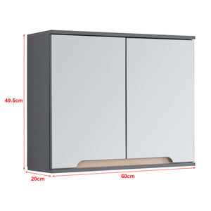 Armario con espejo Gescher [en.casa]