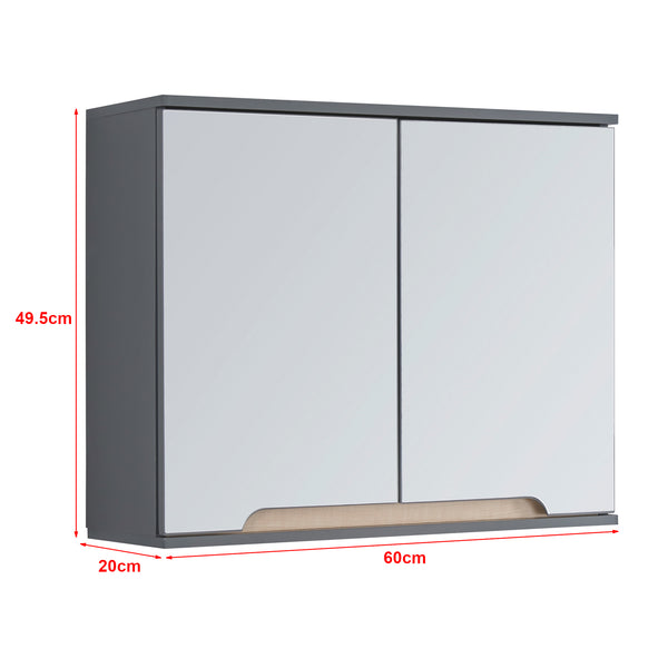 Armario con espejo Gescher [en.casa]